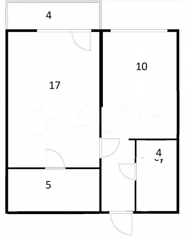 1-к. квартира, 43 м, 5/9 эт. - Фото 0