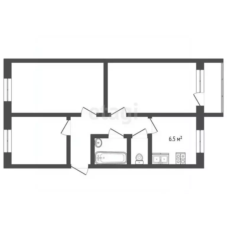3-к кв. Ярославская область, Тутаевский муниципальный округ, пос. ... - Фото 2
