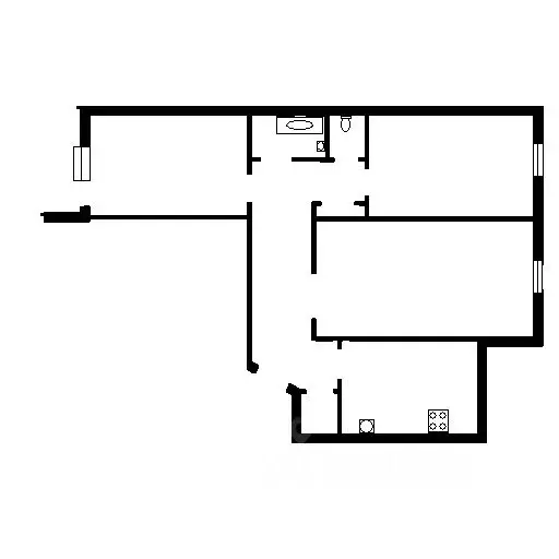 3-к кв. Челябинская область, Челябинск ул. Хохрякова, 12 (69.0 м) - Фото 1