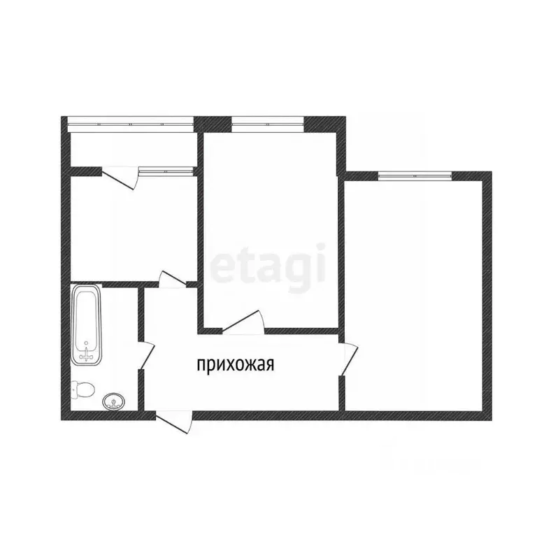 2-к кв. Белгородская область, Белгородский район, Северный городское ... - Фото 1
