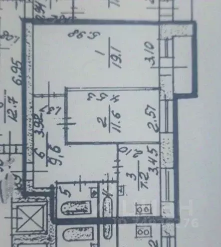 2-к кв. Санкт-Петербург ул. Димитрова, 20К1 (53.4 м) - Фото 1