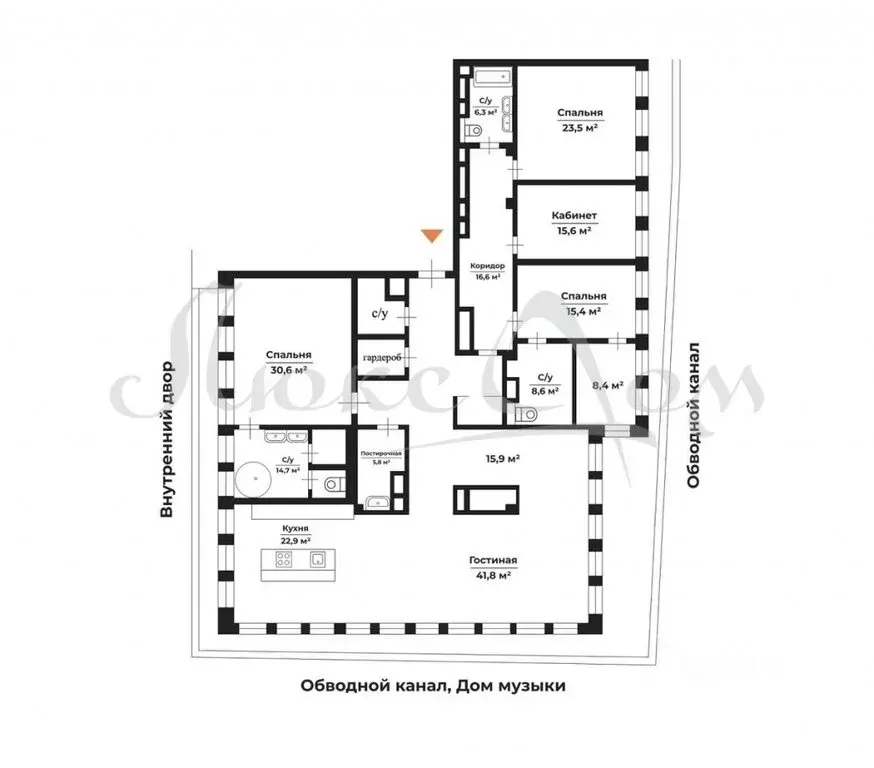 5-комнатная квартира: Москва, Озерковская набережная, 6 (263 м) - Фото 0