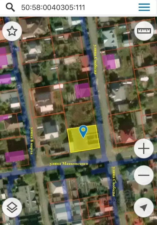 Участок в Московская область, Серпухов ул. Маяковского, 14 (5.75 сот.) - Фото 1