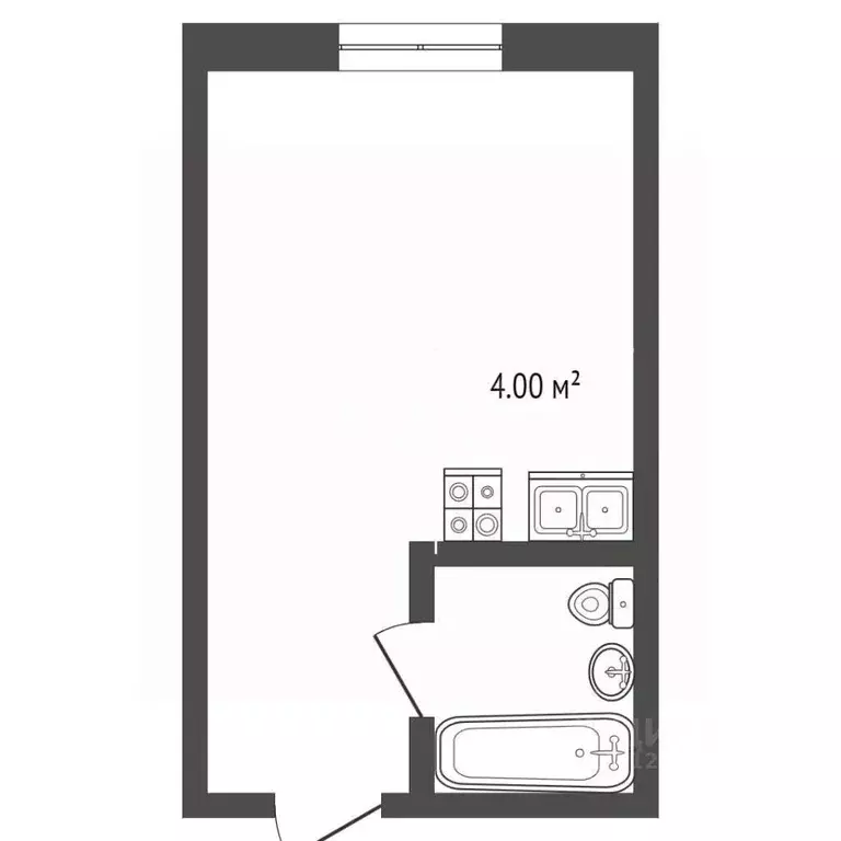 Студия Краснодарский край, Анапа ул. Поликарпова, 2к2 (20.0 м) - Фото 2