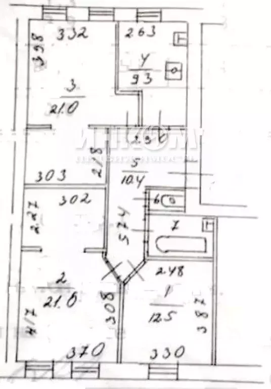 3-к кв. Москва пер. Колокольников, 6С1 (80.0 м) - Фото 2