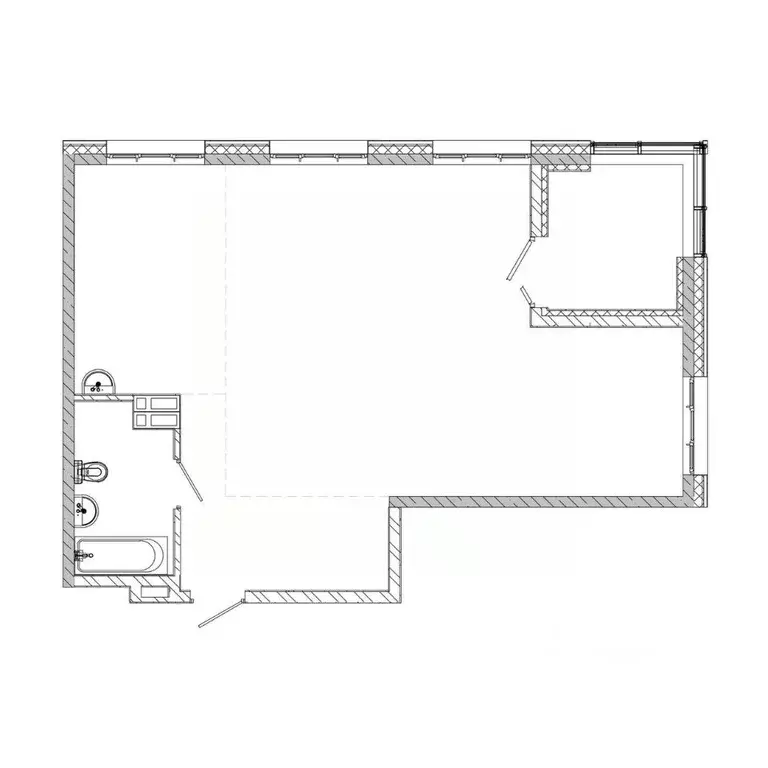 2-к кв. Приморский край, Владивосток Посейдония жилой комплекс (75.81 ... - Фото 1