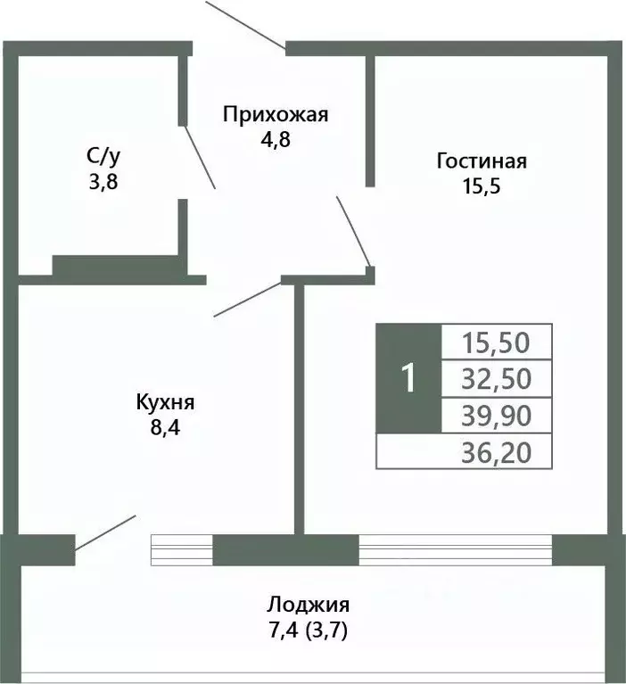 1-к кв. Кемеровская область, Кемерово 64-й мкр, Лучи жилой комплекс ... - Фото 1