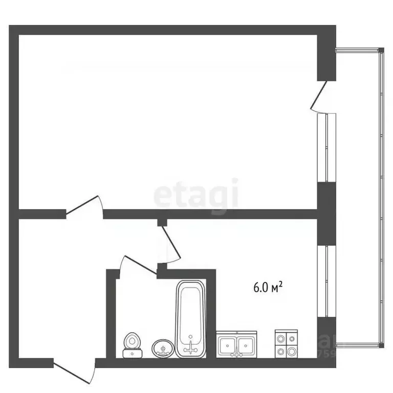 1-к кв. Ярославская область, Ярославль ул. Свердлова, 33 (29.6 м) - Фото 2