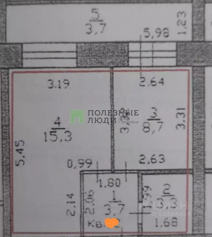 1-к кв. Марий Эл, Йошкар-Ола ул. Яна Крастыня, 6а (34.7 м) - Фото 2