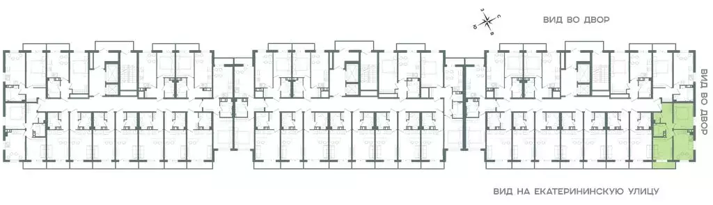 2-комнатная квартира: Мурино, Екатерининская улица, 11 (42.7 м) - Фото 2