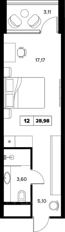 1-к кв. Краснодарский край, Сочи Культурное Уч-Дере мкр, ул. Семашко, ... - Фото 1