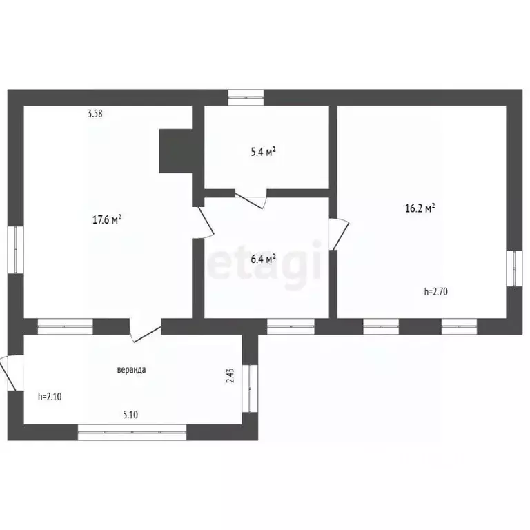 Дом в Орловская область, Краснозоренский район, Покровское с/пос, с. ... - Фото 2