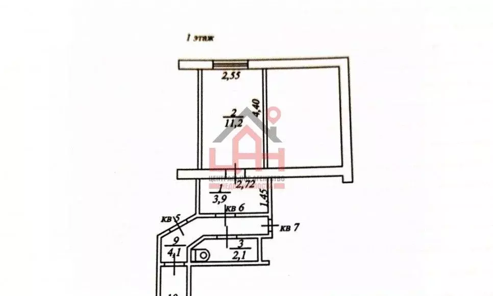 1-к кв. Ставропольский край, Ессентуки Октябрьская ул., 452 (17.0 м) - Фото 2