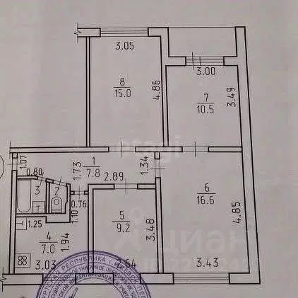 4-к кв. Удмуртия, Ижевск ул. Михаила Петрова, 23 (68.9 м) - Фото 1