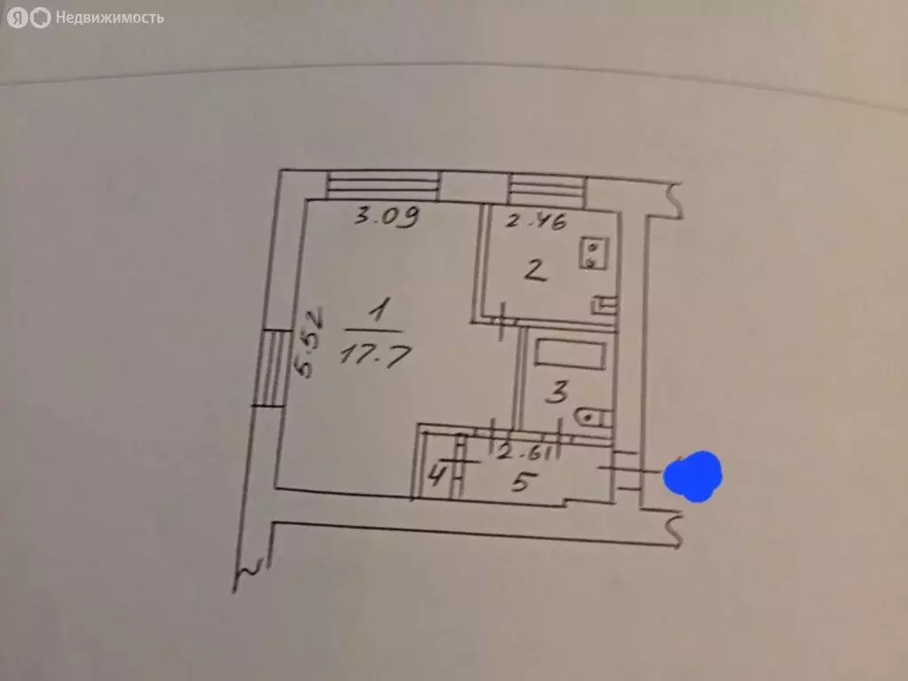 1-комнатная квартира: Великий Новгород, Московская улица, 4 (28 м) - Фото 1