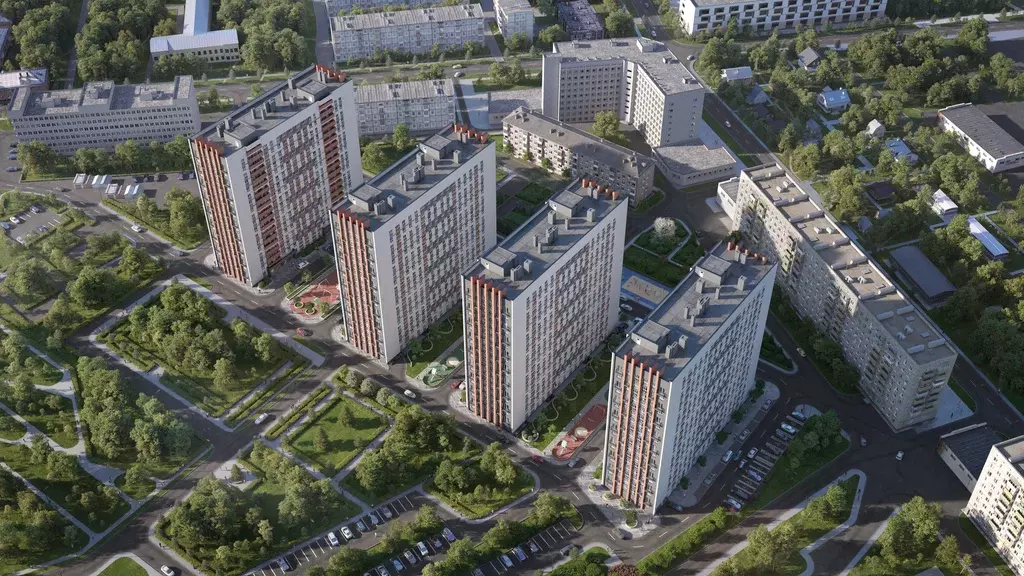 2-к квартира, 55.8 м - Фото 1