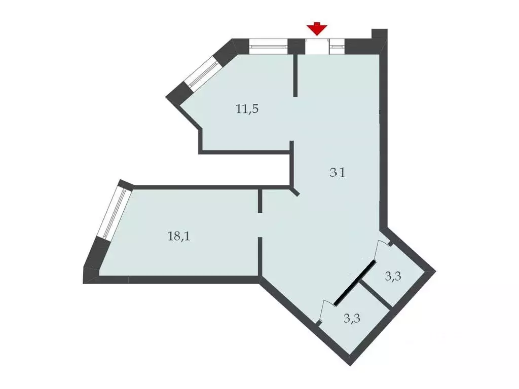 Помещение свободного назначения в Санкт-Петербург Коломяжский просп., ... - Фото 2