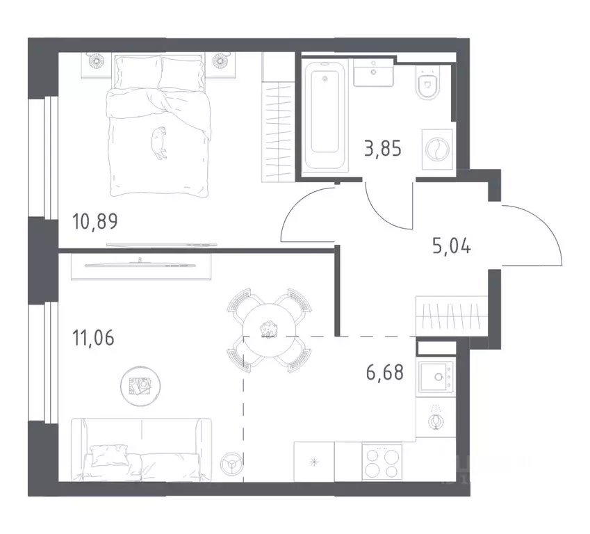 1-к кв. Московская область, Красногорск Квартал Строгино жилой ... - Фото 1