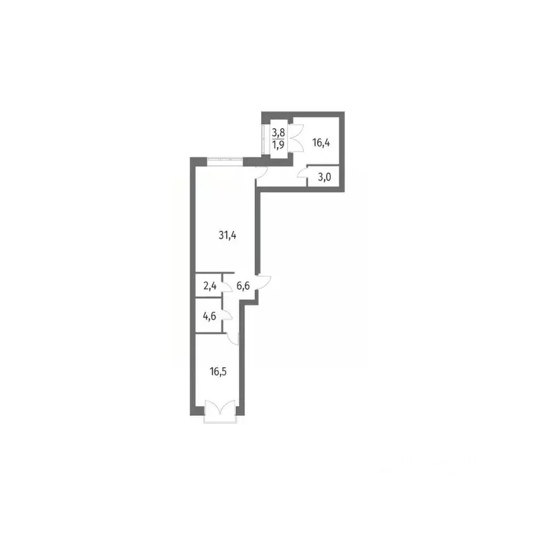 2-к кв. Санкт-Петербург ул. Академика Константинова, 1к1 (82.8 м) - Фото 0