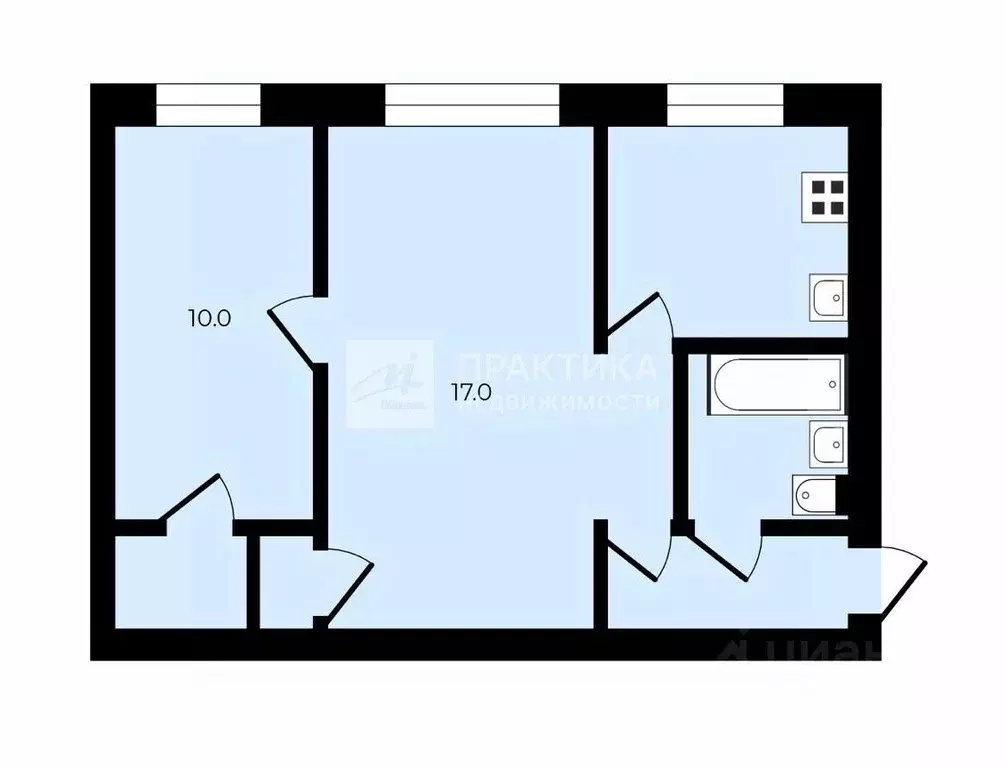 2-к кв. Москва 2-я Владимирская ул., 56 (42.8 м) - Фото 2