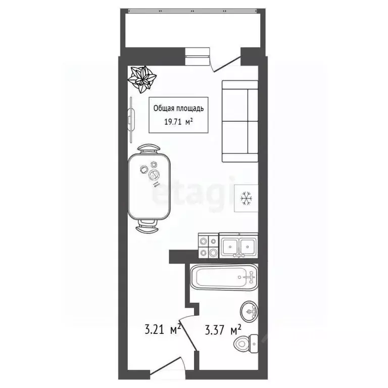 Студия Новосибирская область, Новосибирск ул. Твардовского, 22/6 ... - Фото 2