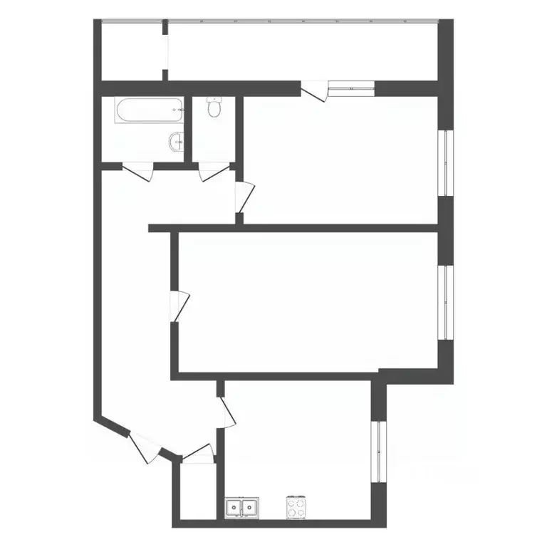 2-к кв. Тюменская область, Тюмень ул. Немцова, 50 (52.9 м) - Фото 2
