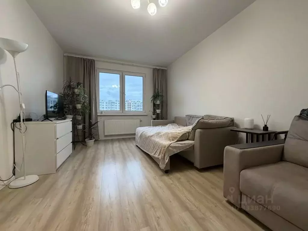 1-к кв. Санкт-Петербург ул. Архивная, 9к1 (37.5 м) - Фото 1