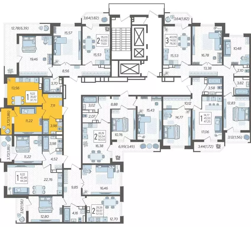 1-комнатная квартира: Краснодар, Уральская улица, 87/7 (37.73 м) - Фото 2