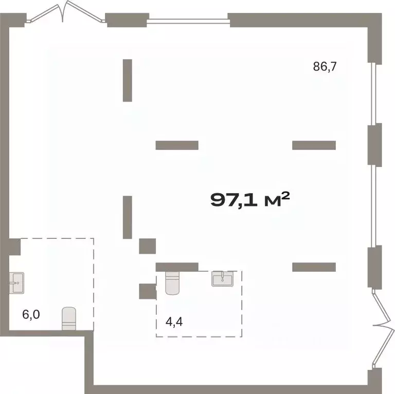 Помещение свободного назначения в Омская область, Омск ул. Крупской, ... - Фото 1