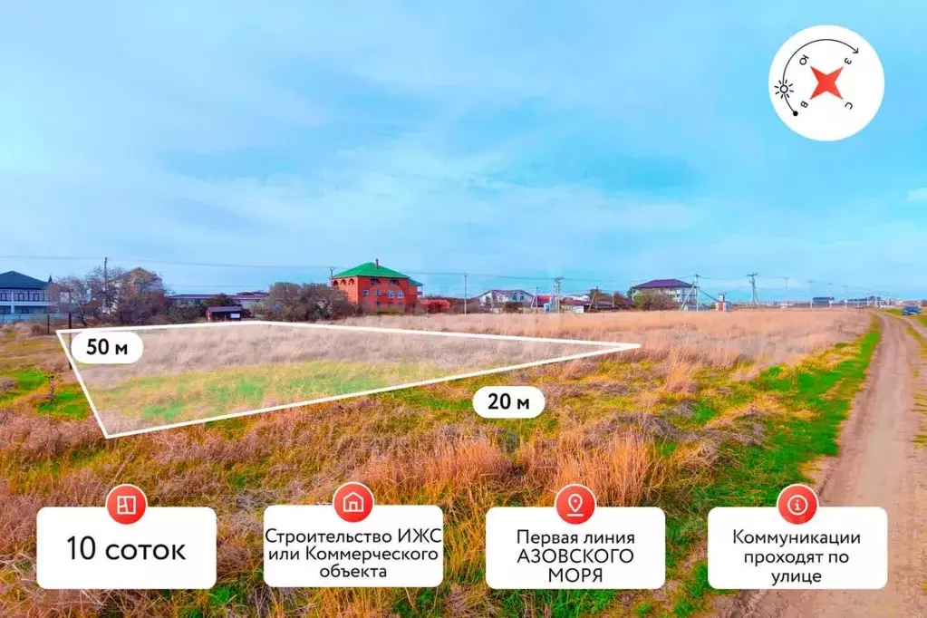 Участок в Краснодарский край, Темрюкский район, Фонталовское с/пос, ... - Фото 1