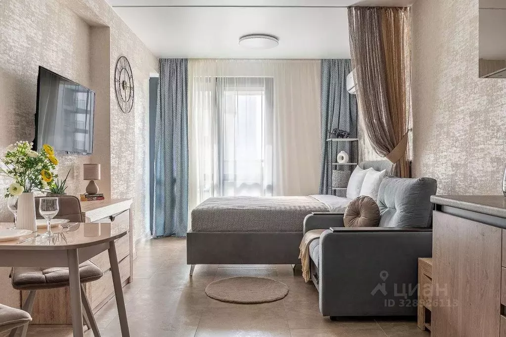 Студия Краснодарский край, Сочи Светлана мкр, ул. Гагринская, 3/8 ... - Фото 0