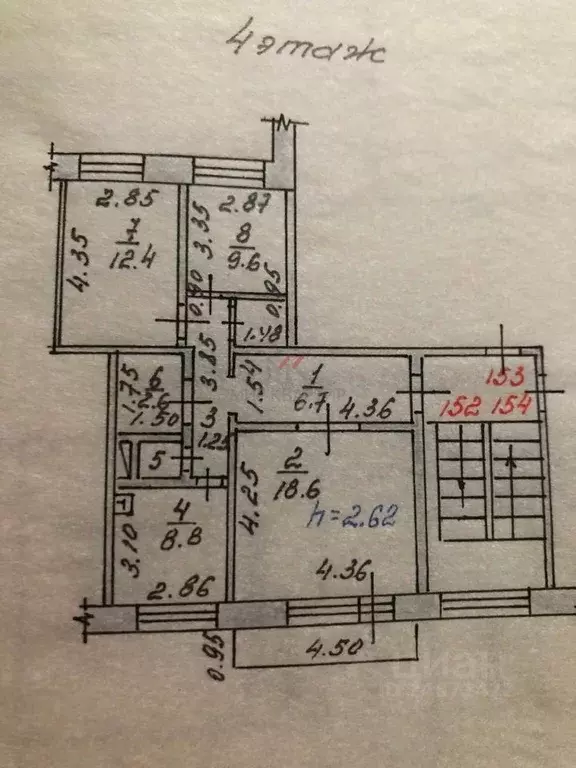 3-к кв. Хакасия, Абакан ул. Крылова, 96 (77.0 м) - Фото 2