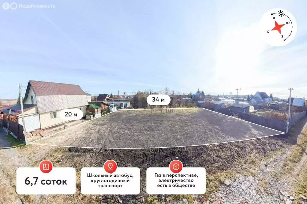 Участок в Тюменский муниципальный округ, СНТ Майское, Гранатовая улица ... - Фото 2