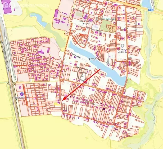 Участок в село Стрельцы, Южная улица, 86 (13 м) - Фото 1
