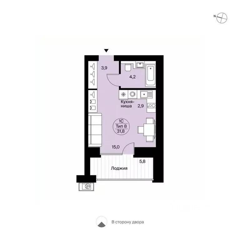 Студия Коми, Сыктывкар Октябрьский просп., 137 (31.8 м) - Фото 0