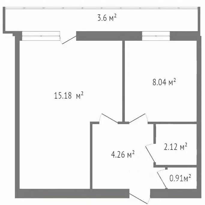 1-к кв. Санкт-Петербург Краснопутиловская ул., 121 (30.5 м) - Фото 1