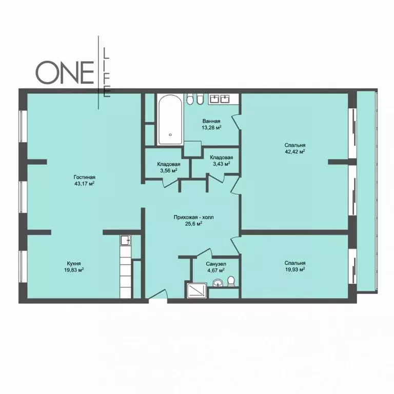 3-к кв. Москва ул. Гризодубовой, 4К4 (176.9 м) - Фото 2