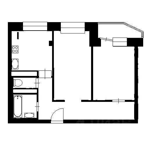 2-к кв. Башкортостан, Уфа ул. Академика Королева, 17 (54.6 м) - Фото 2