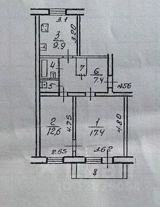 2-к кв. Тульская область, Тула ул. Макаренко, 15к2 (52.0 м) - Фото 1