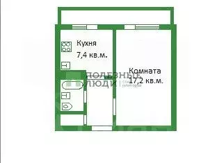 1-к кв. Кировская область, Киров городской округ, пос. Костино ул. ... - Фото 1