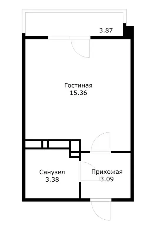 Квартира-студия: Краснодар, улица имени Генерала Корнилова, 9к3 (22.08 ... - Фото 0