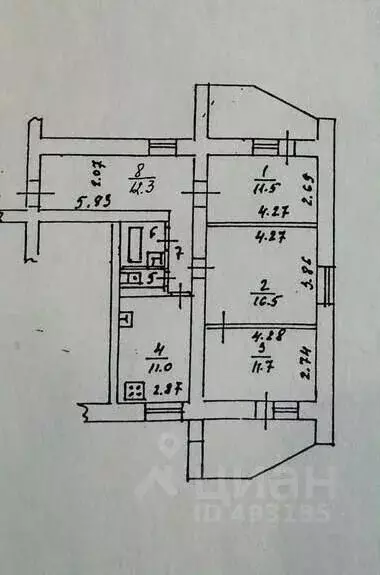 3-к кв. Владимирская область, Владимир ул. Белоконской, 12 (76.8 м) - Фото 1