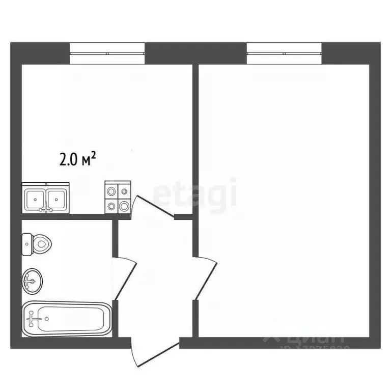 2-к кв. Ярославская область, Рыбинск ул. Рокоссовского, 9 (35.0 м) - Фото 2