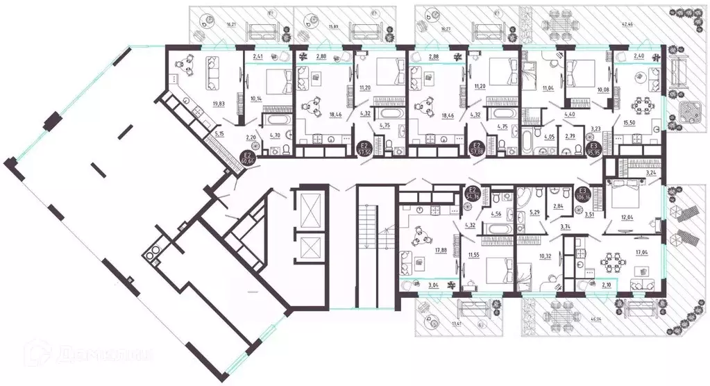 1-к кв. Рязанская область, Рязань Московское ш. (57.88 м) - Фото 2