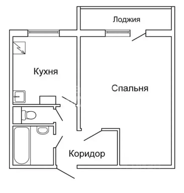 1-к кв. Пермский край, Пермь ул. Липатова, 22 (36.2 м) - Фото 2