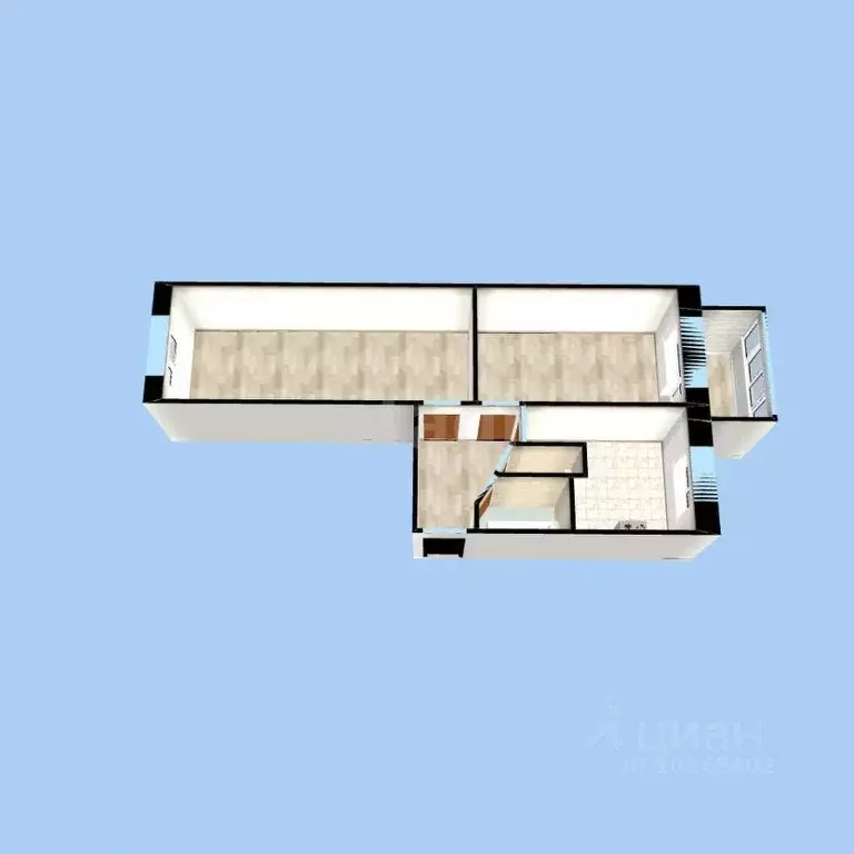 2-к кв. Башкортостан, Уфа Дагестанская ул., 17 (43.3 м) - Фото 1