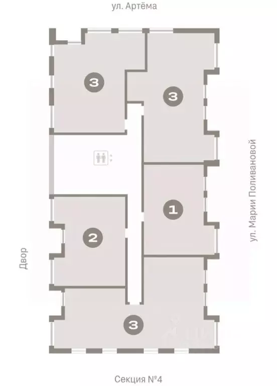 3-к кв. Ханты-Мансийский АО, Сургут 1-й мкр, Нефть жилой комплекс ... - Фото 2