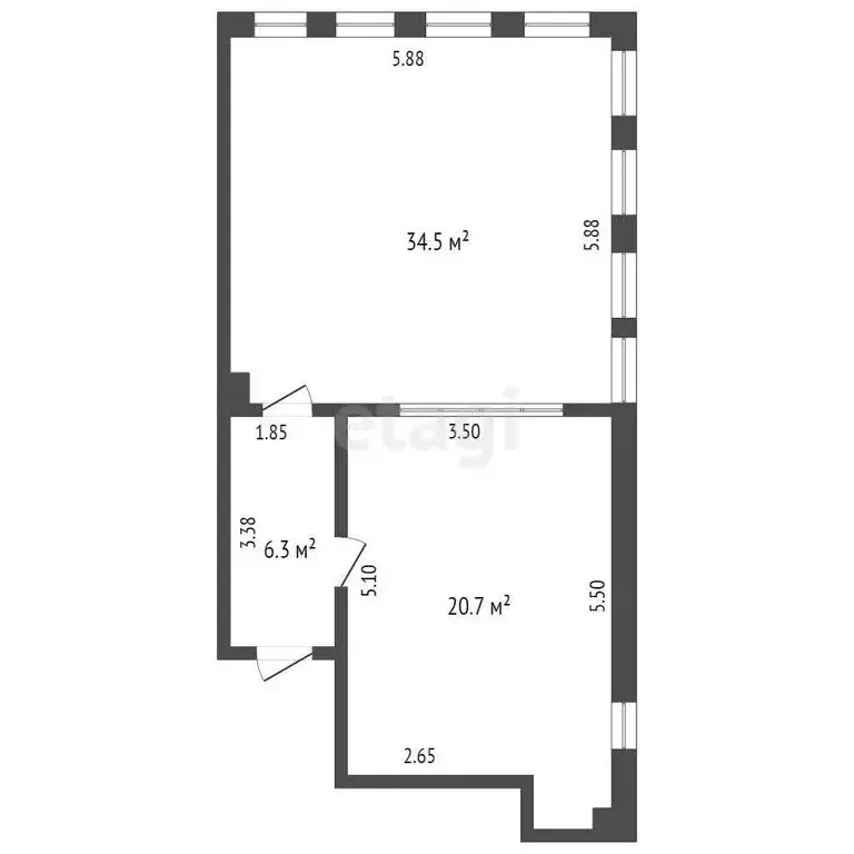 Офис (61.5 м) - Фото 0