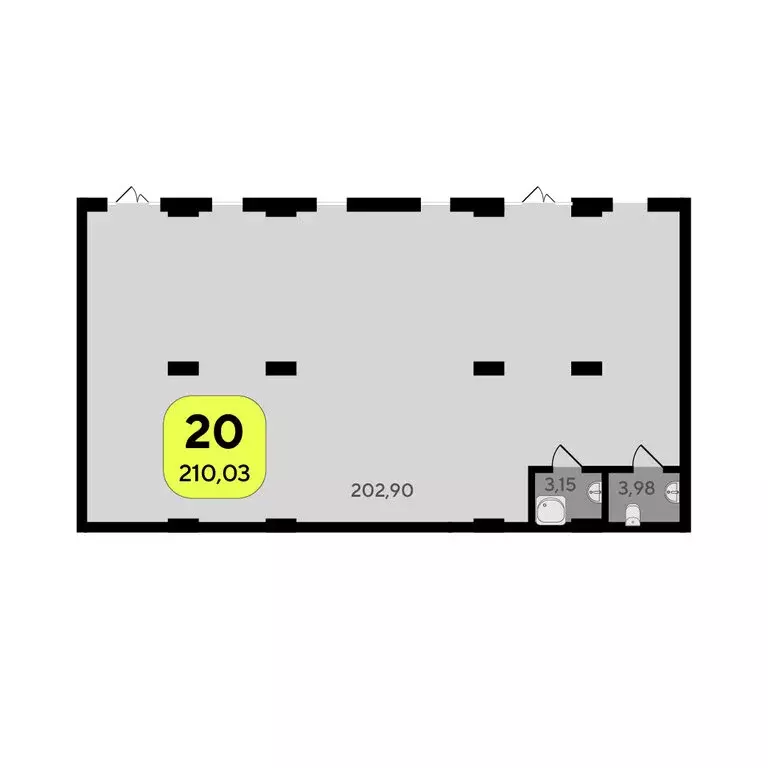 Офис (206.33 м) - Фото 2