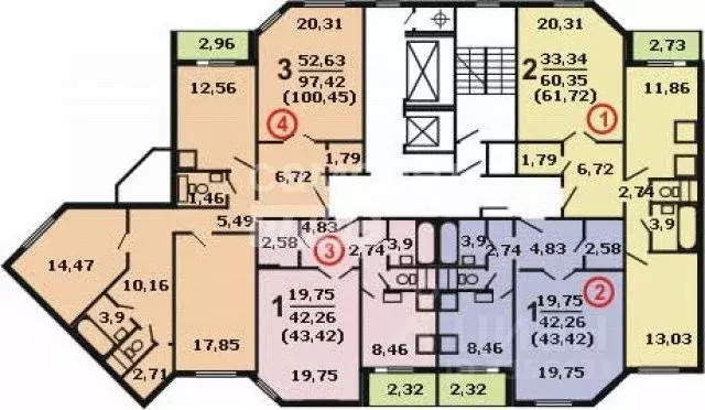3-к кв. Москва ул. Маршала Савицкого, 24 (100.0 м) - Фото 2